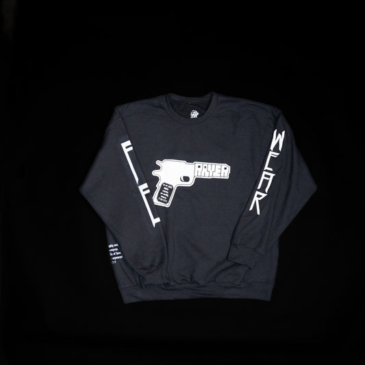 Prayer black crewneck