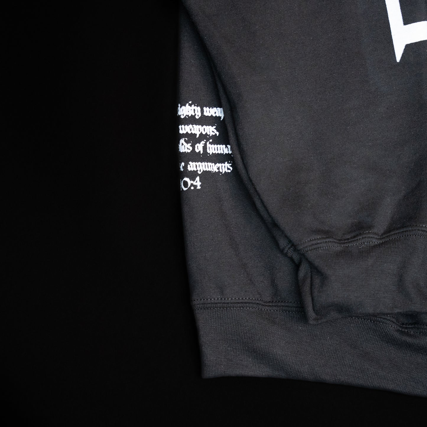 Prayer black crewneck