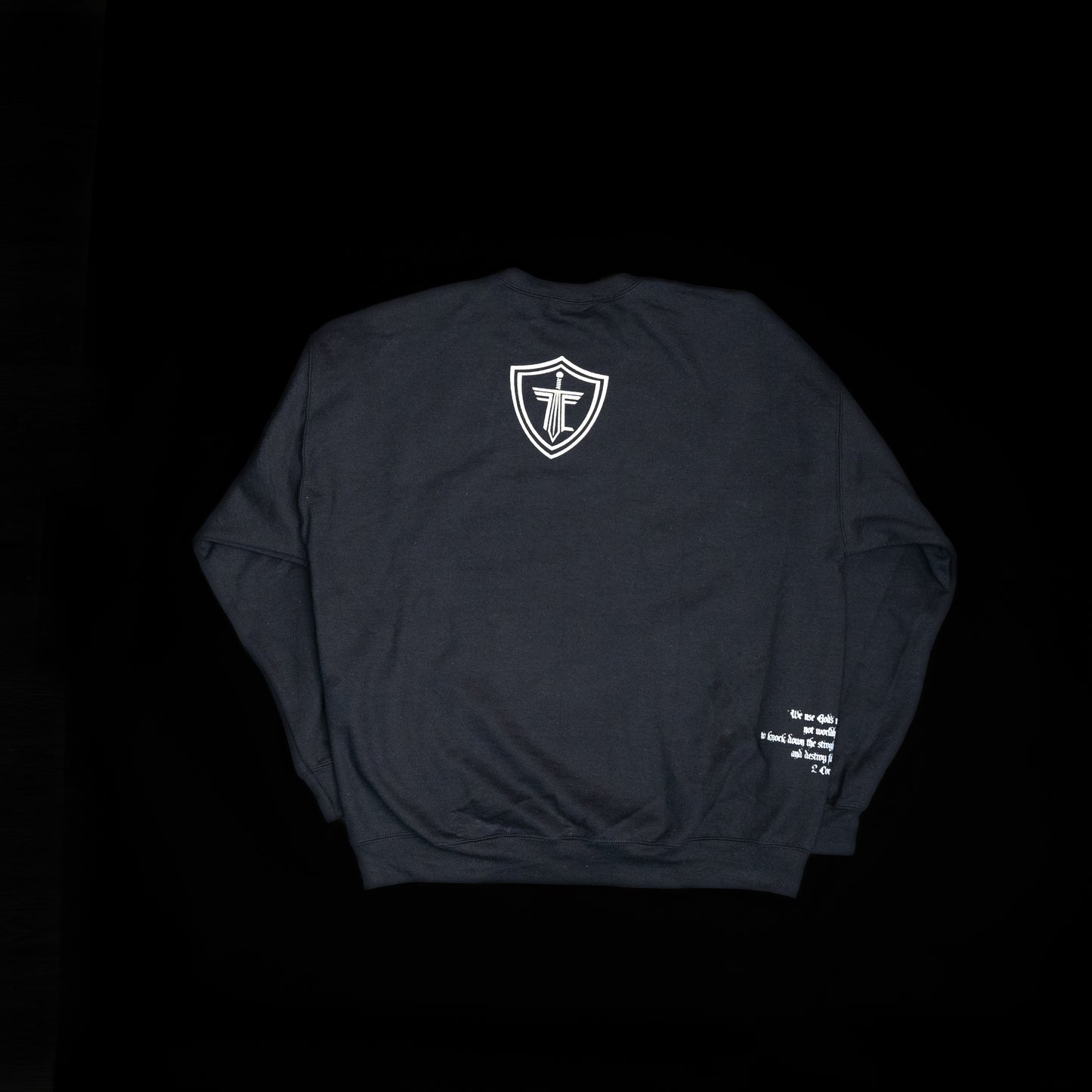 Prayer black crewneck