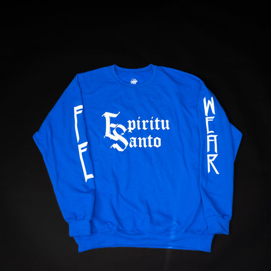 Espíritu Santo blue crew neck